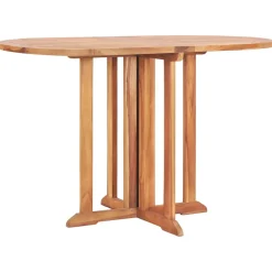 vidaXL Tuintafel inklapbaar 120x70x75 cm massief teakhout