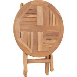 vidaXL Tuintafel inklapbaar 45 cm massief teakhout
