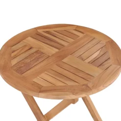 vidaXL Tuintafel inklapbaar 45 cm massief teakhout