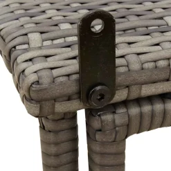 vidaXL Tuintafel inklapbaar 90x51x75 cm poly rattan grijs