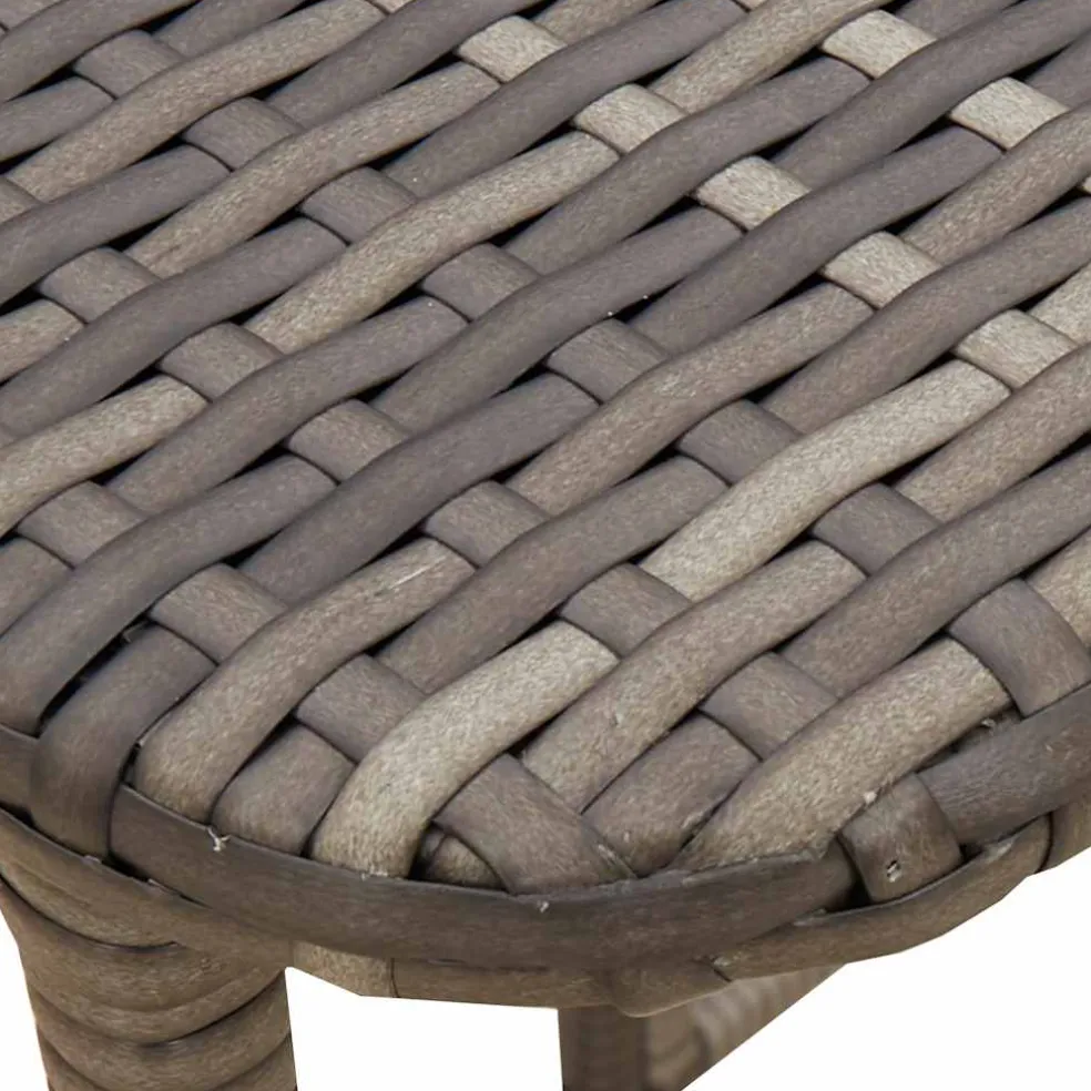 vidaXL Tuintafel inklapbaar 90x51x75 cm poly rattan grijs