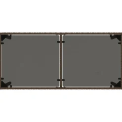 vidaXL Tuintafel met glazen blad 115x54x74 cm poly rattan bruin