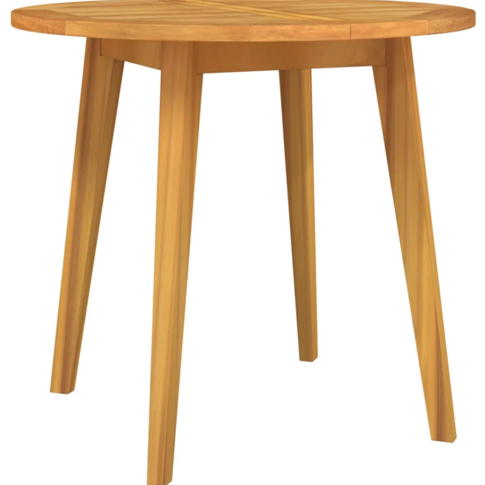 vidaXL Tuintafel Ø85x75 cm massief acaciahout