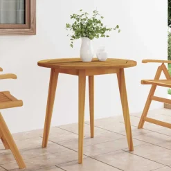 vidaXL Tuintafel Ø85x75 cm massief acaciahout