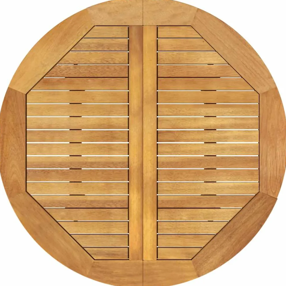 vidaXL Tuintafel Ø85x75 cm massief acaciahout