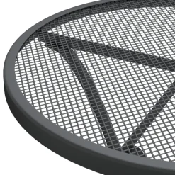 vidaXL Tuintafel Ø60x72 cm metaalgaas antracietkleurig