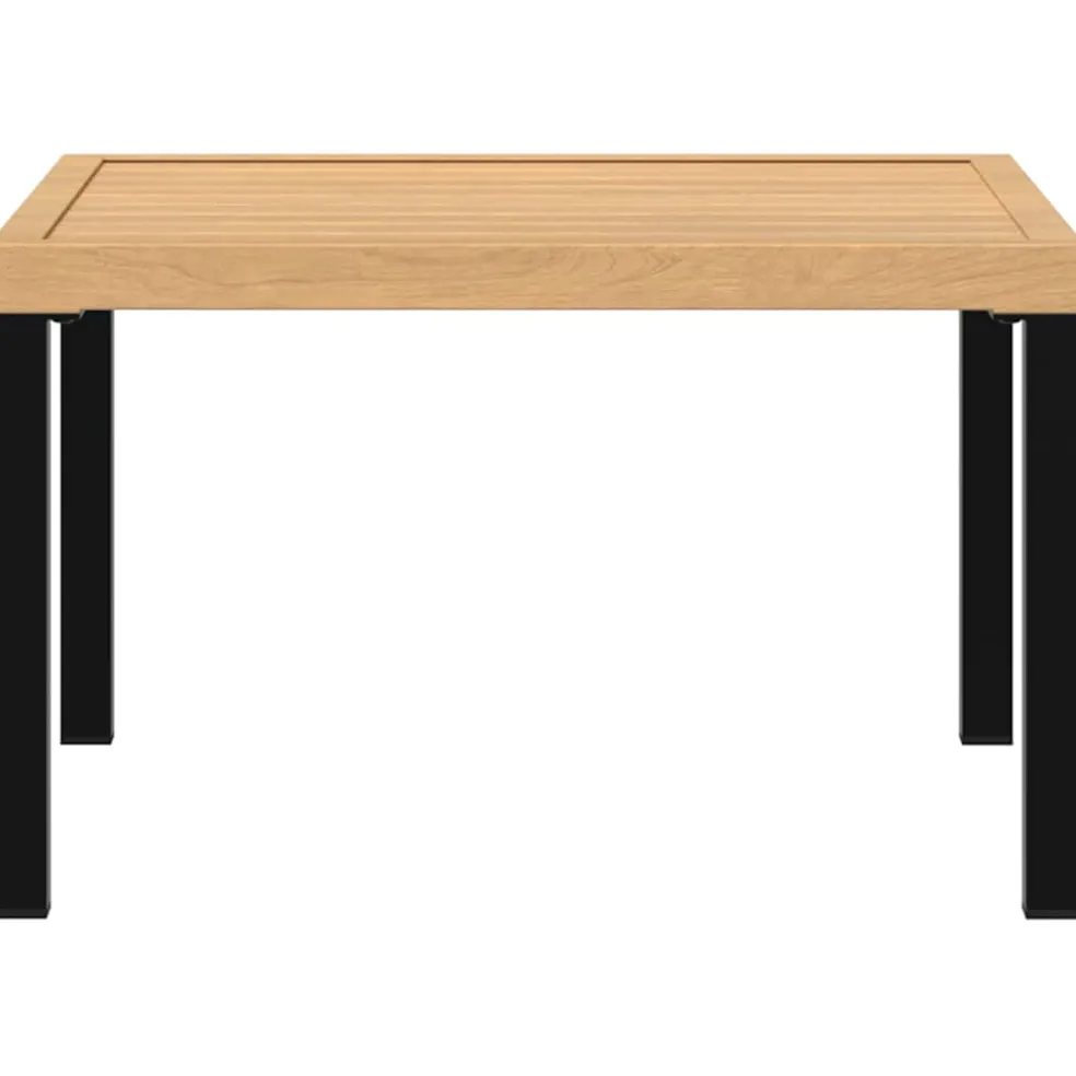 vidaXL Tuintafel 65x65x40 cm aluminium zwart