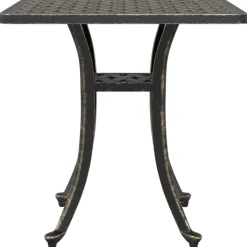 vidaXL Tuintafel 53x53x53 cm gietaluminium bronskleurig