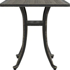 vidaXL Tuintafel 53x53x53 cm gietaluminium bronskleurig
