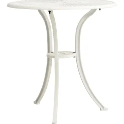 vidaXL Tuintafel 62x62x65 cm gietaluminium wit