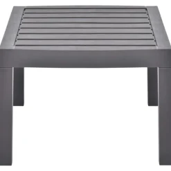 vidaXL Tuintafel 78x55x38 cm kunststof mokkakleurig