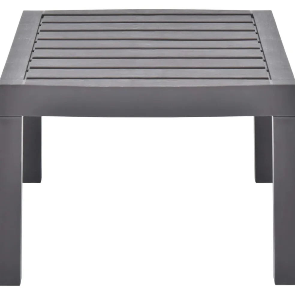 vidaXL Tuintafel 78x55x38 cm kunststof mokkakleurig