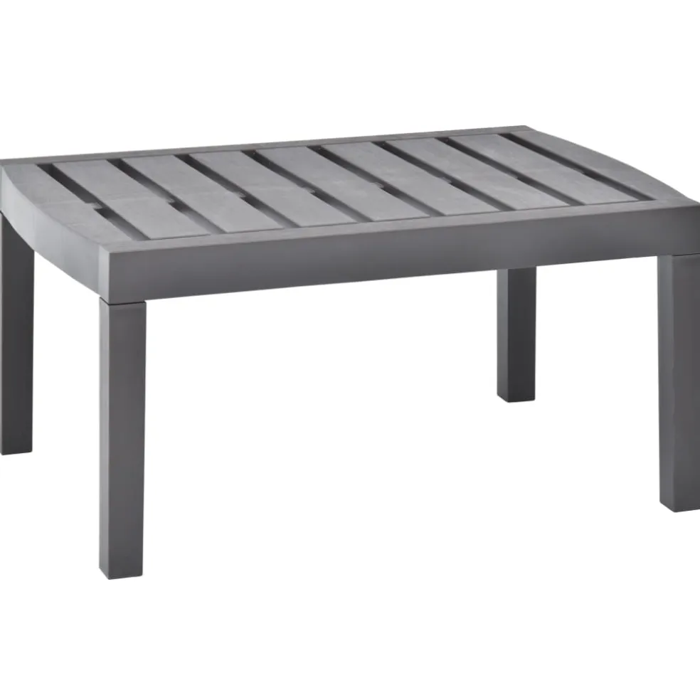 vidaXL Tuintafel 78x55x38 cm kunststof mokkakleurig