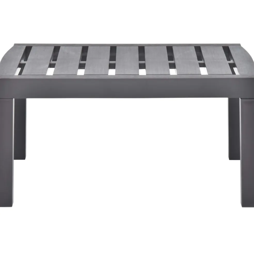 vidaXL Tuintafel 78x55x38 cm kunststof mokkakleurig