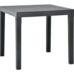 vidaXL Tuintafel 78x78x72 cm kunststof antraciet
