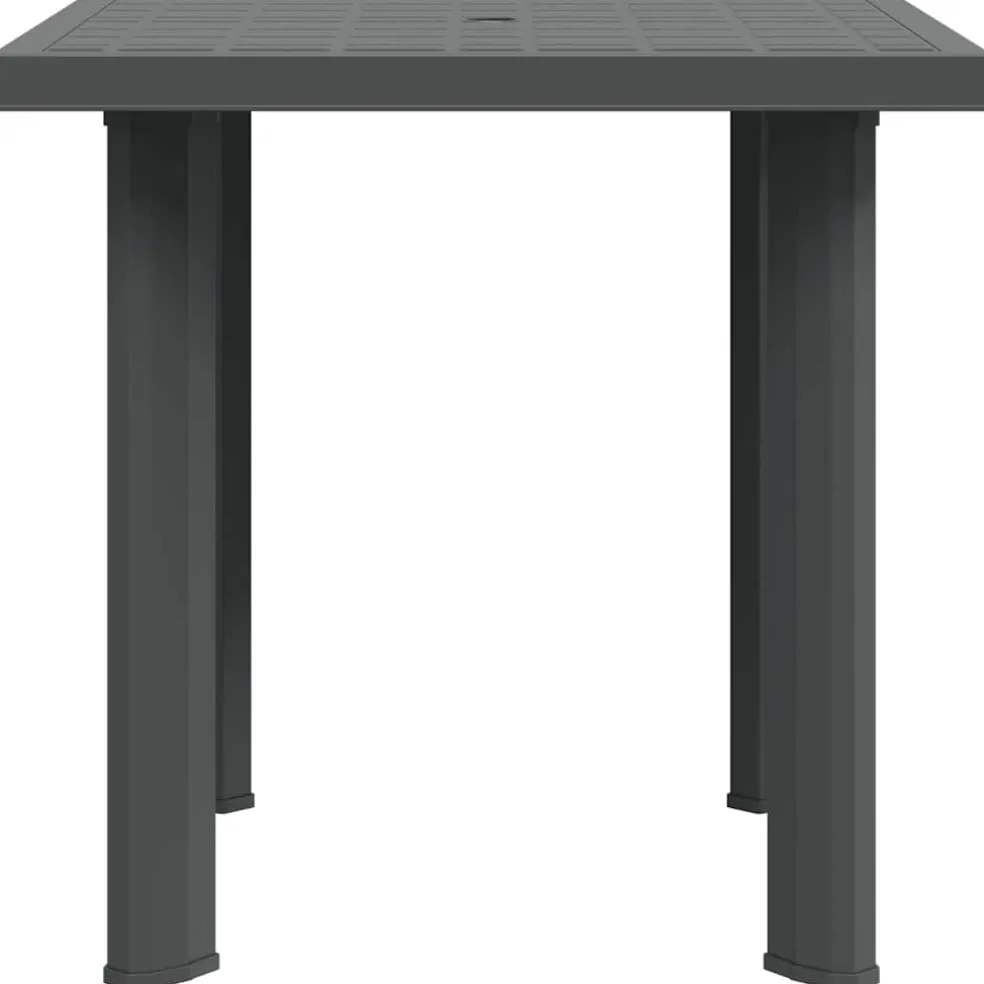 vidaXL Tuintafel 80x75x72 cm kunststof antraciet