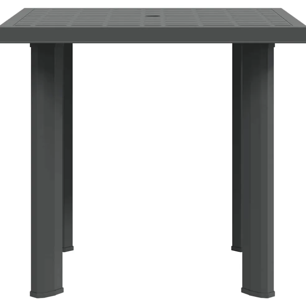 vidaXL Tuintafel 80x75x72 cm kunststof antraciet