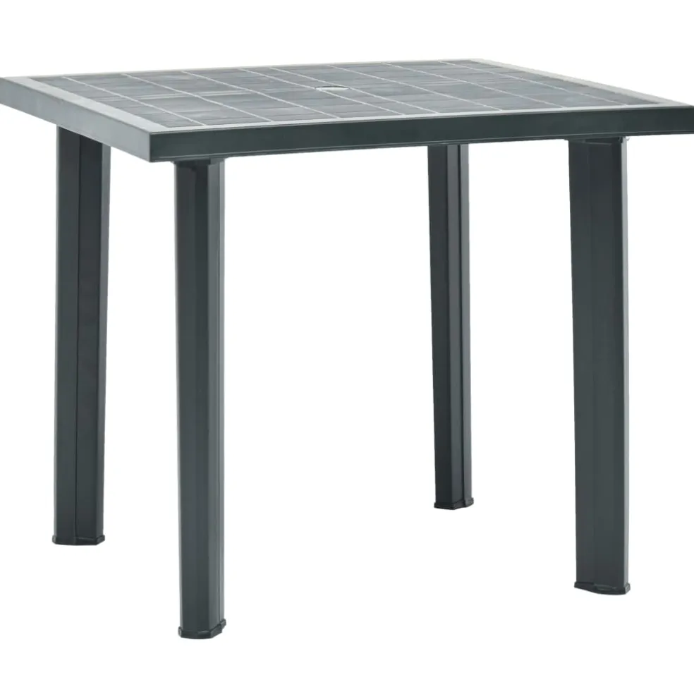 vidaXL Tuintafel 80x75x72 cm kunststof groen