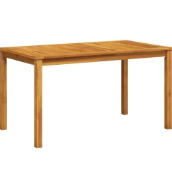 vidaXL Tuintafel 140x80x74 cm massief acaciahout