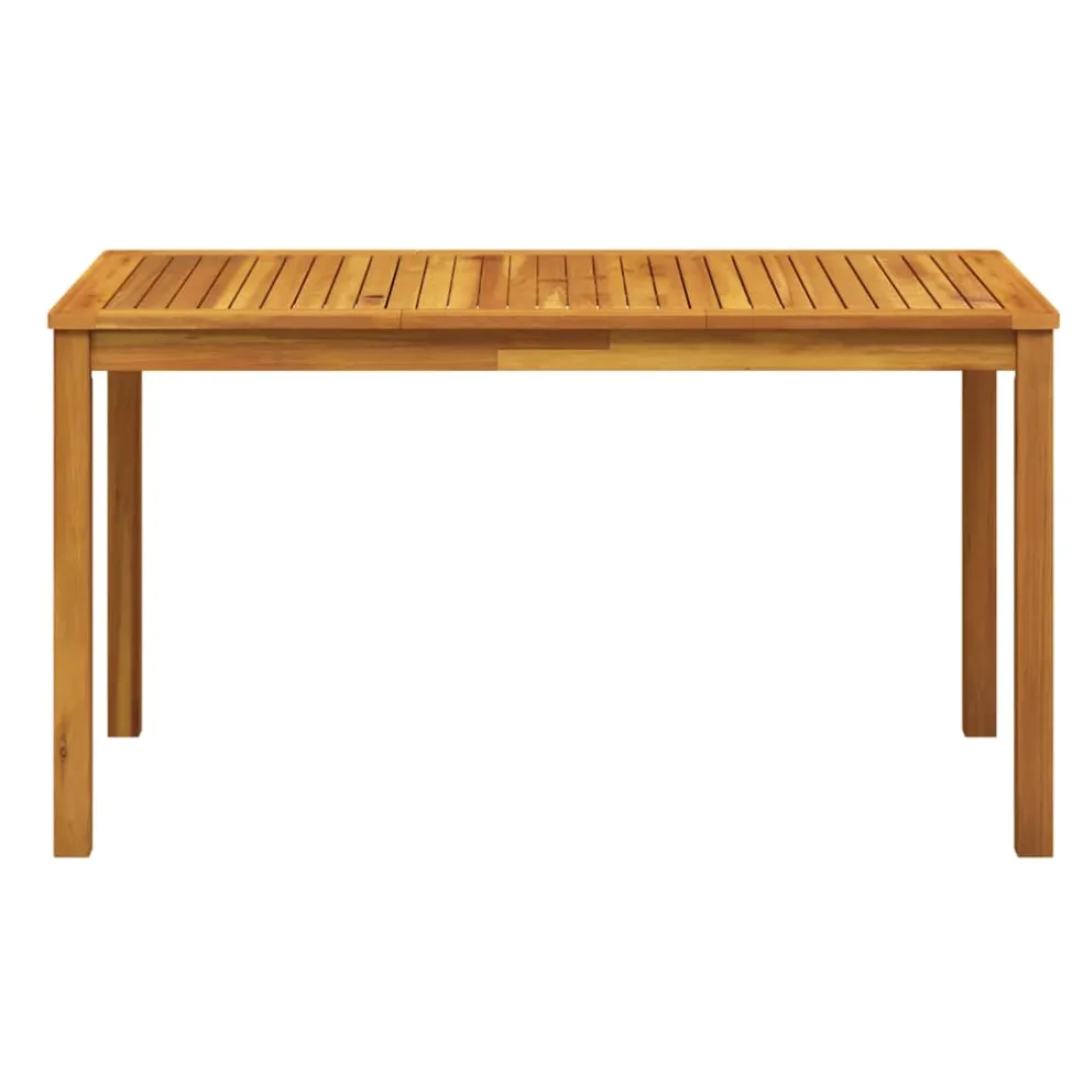 vidaXL Tuintafel 140x80x74 cm massief acaciahout