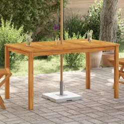 vidaXL Tuintafel 140x80x74 cm massief acaciahout