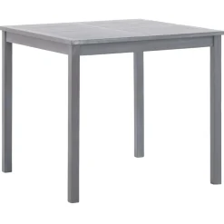 vidaXL Tuintafel 80x80x74 cm massief acaciahout grijs