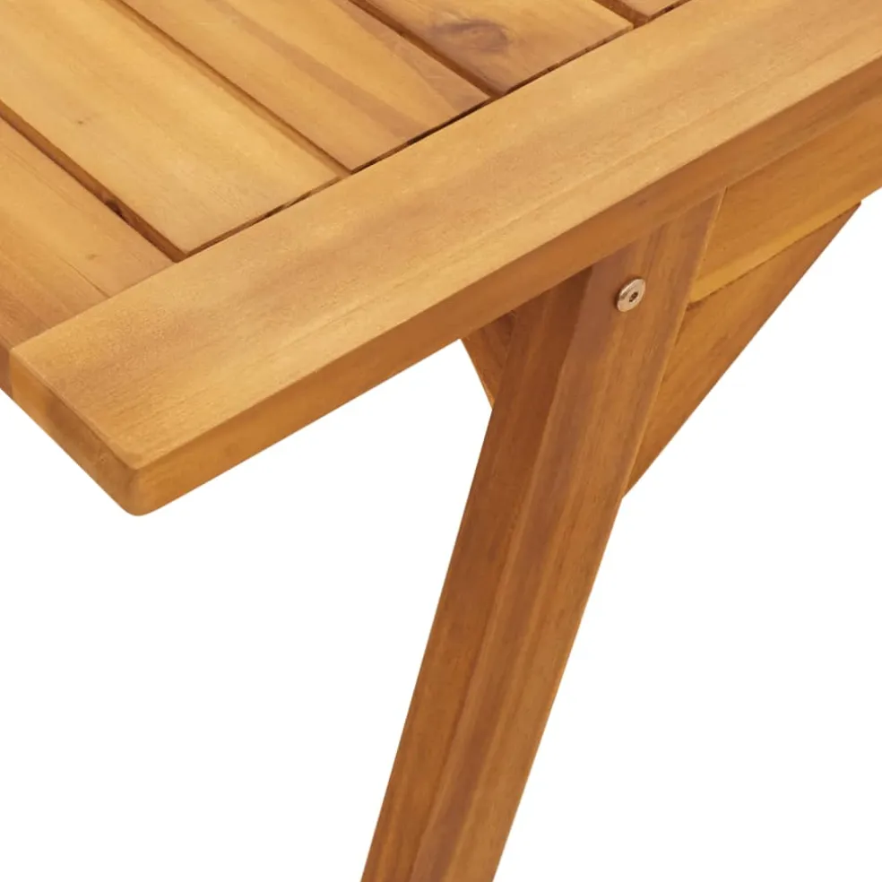 vidaXL Tuintafel 110x56x75 cm massief acaciahout