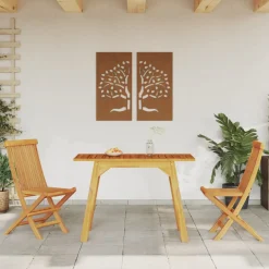 vidaXL Tuintafel 110x56x75 cm massief acaciahout