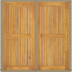 vidaXL Tuintafel 109x107x74 cm poly rattan en massief acaciahout beige