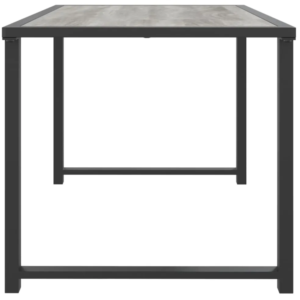 vidaXL Tuintafel 55x40x37 cm staal antracietkleurig
