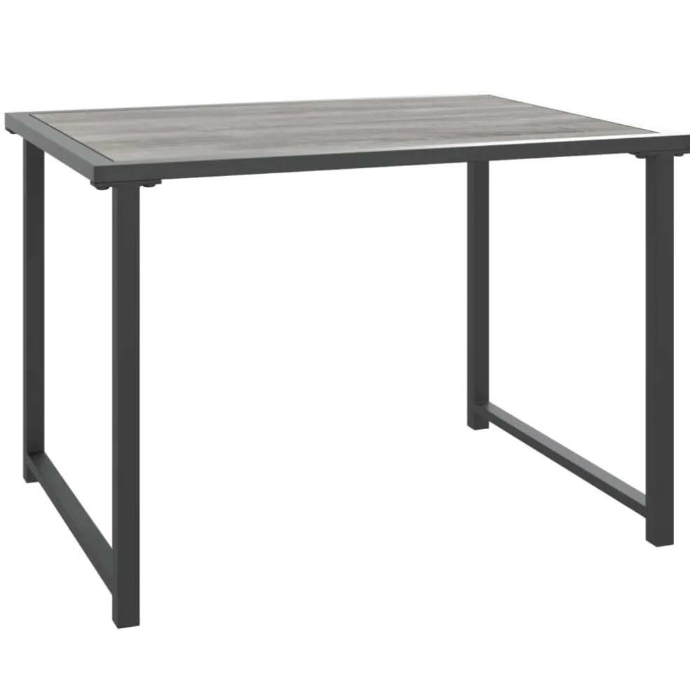 vidaXL Tuintafel 55x40x37 cm staal antracietkleurig