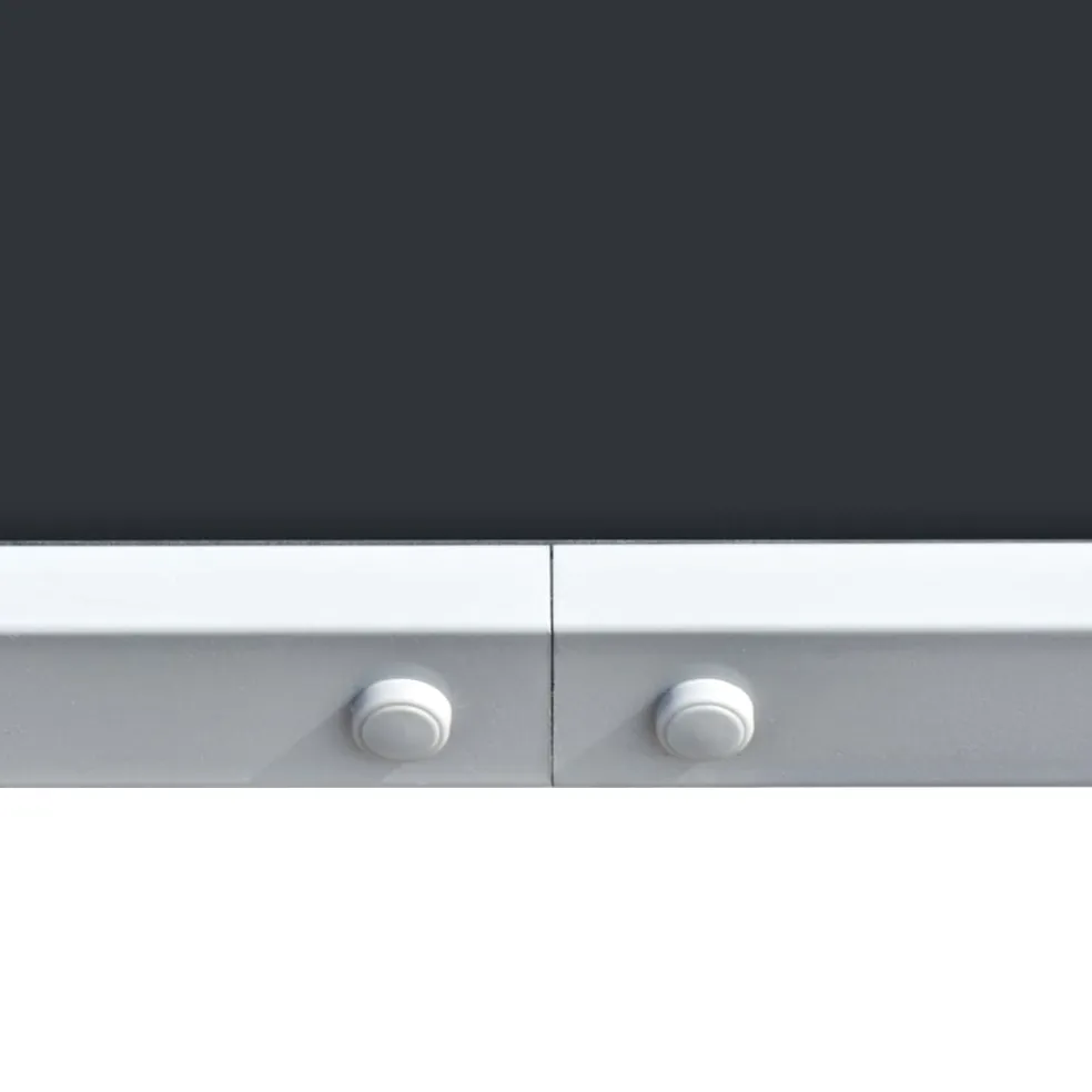 vidaXL Tuintafel 150x90x74 cm staal zwart