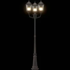 vidaXL Tuinverlichting 61 x 53 x 235 cm Aluminium en Glas