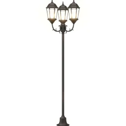 vidaXL Tuinverlichting 57 x 49 x 241 cm Aluminium en Glas