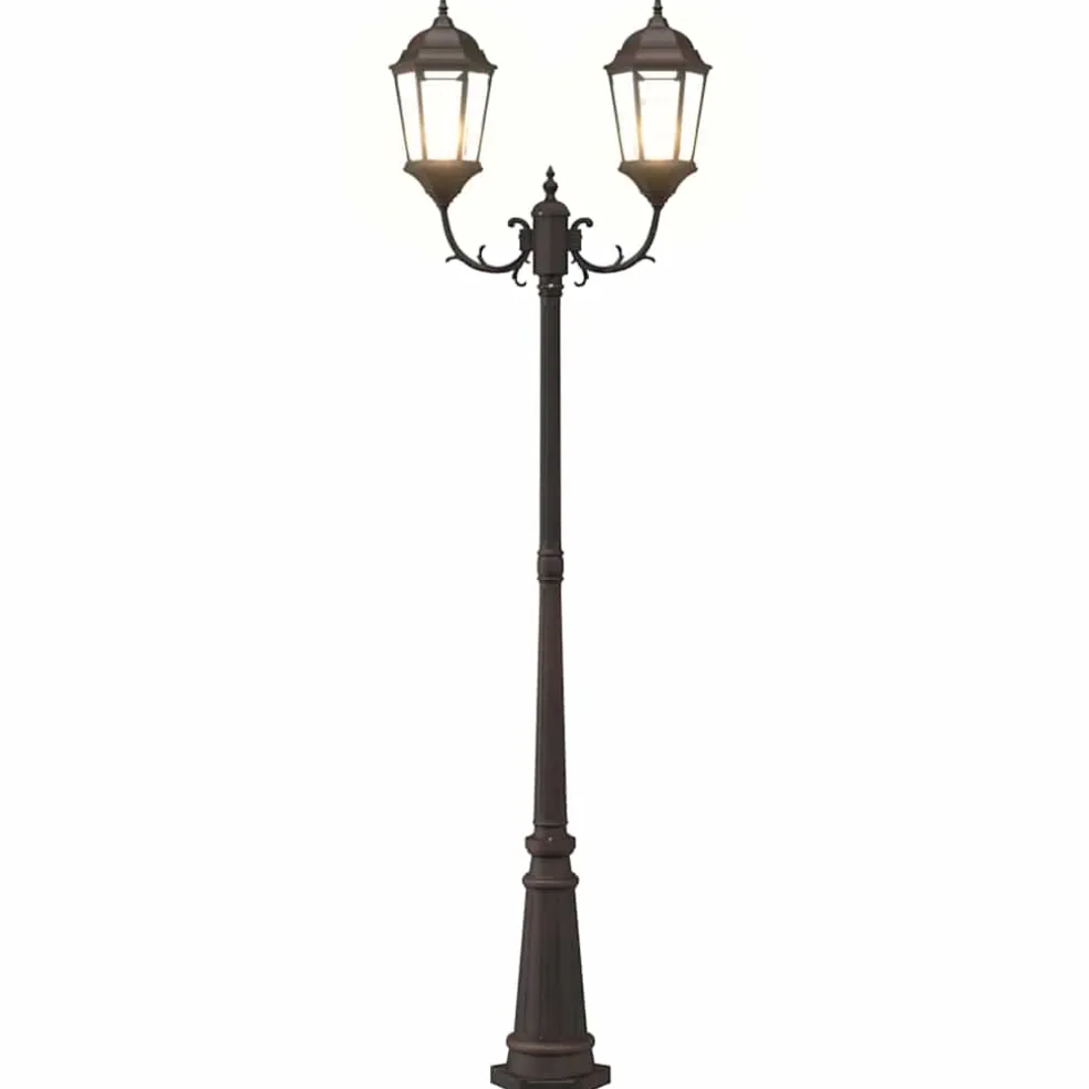 vidaXL Tuinverlichting 68 x 20 x 235 cm Aluminium en Glas