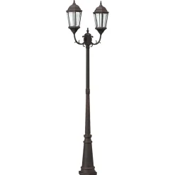 vidaXL Tuinverlichting 68 x 20 x 235 cm Aluminium en Glas