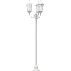 vidaXL Tuinverlichting 57 x 49 x 241 cm Aluminium en Glas