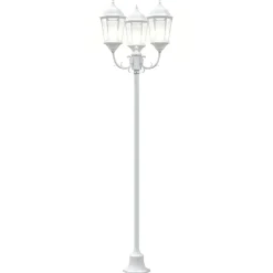 vidaXL Tuinverlichting 57 x 49 x 241 cm Aluminium en Glas