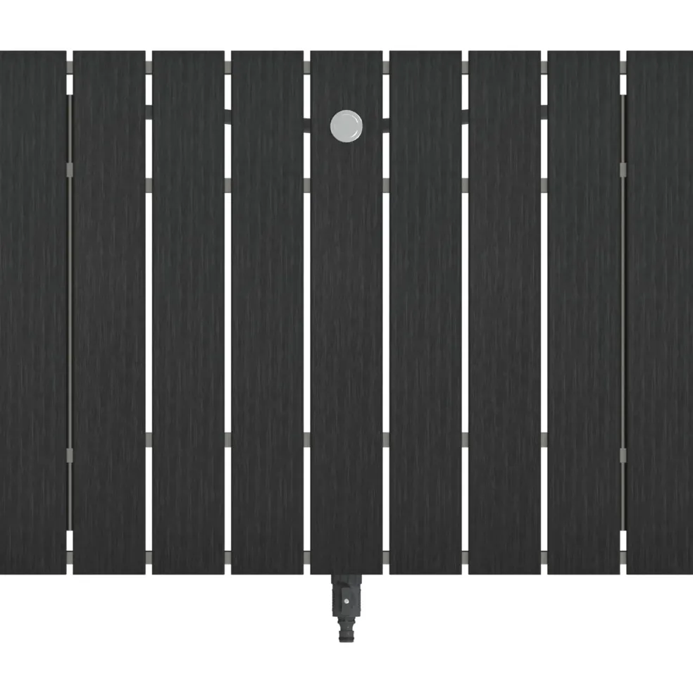 vidaXL Tuin vloershower WPC en RVS 201 Antraciet