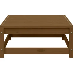 vidaXL Tuinvoetenbank 70x70x30 cm massief grenenhout honingbruin