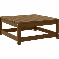 vidaXL Tuinvoetenbank 70x70x30 cm massief grenenhout honingbruin