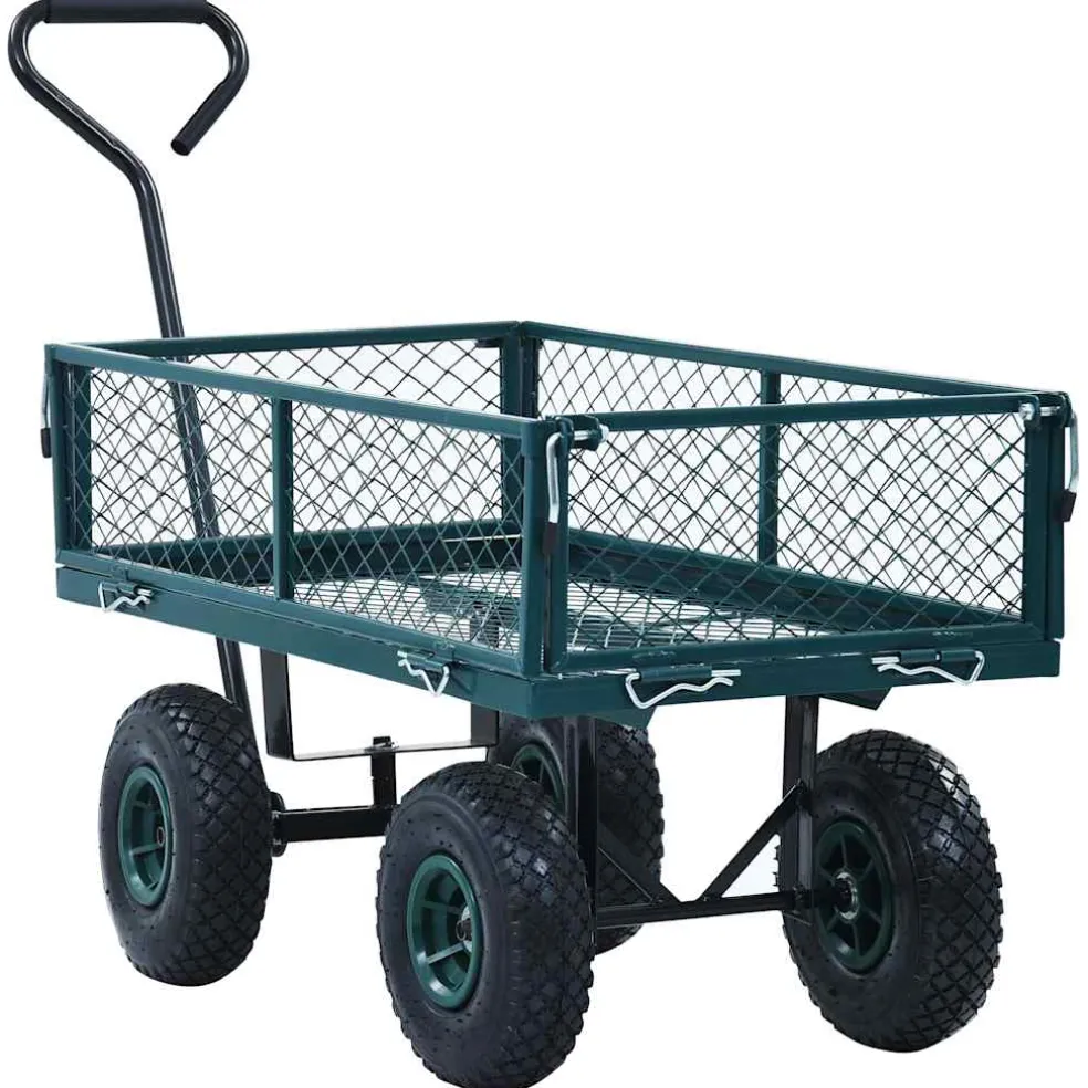 vidaXL Tuinwagen 250 kg groen