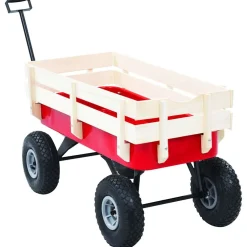 vidaXL Tuinwagen 150 kg rood
