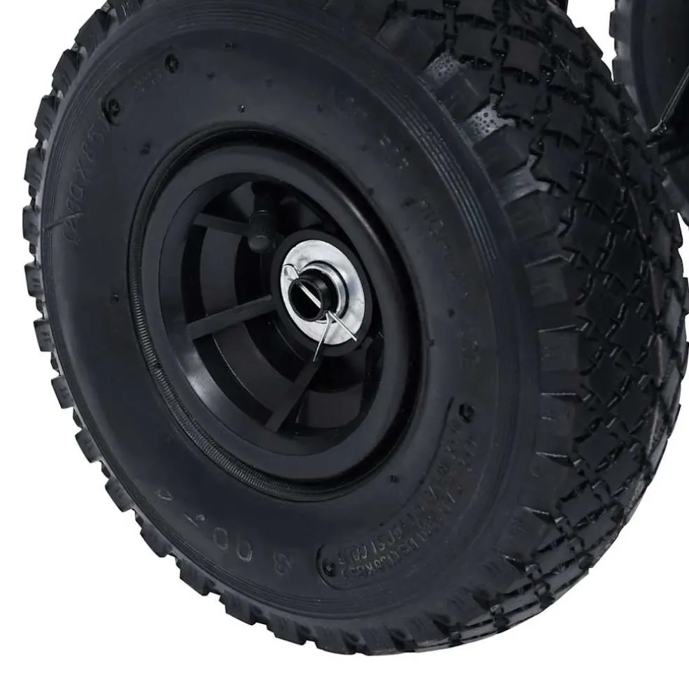 vidaXL Tuinwagen 350 kg zwart