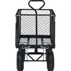 vidaXL Tuinwagen 350 kg zwart