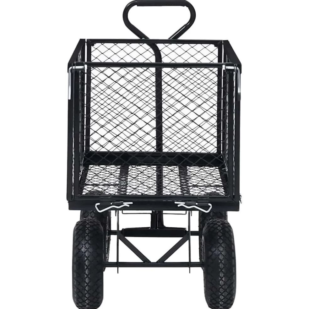 vidaXL Tuinwagen 350 kg zwart