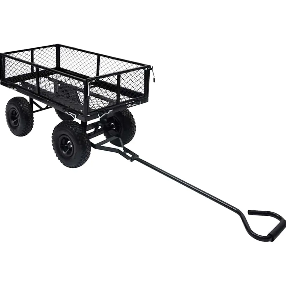 vidaXL Tuinwagen 250 kg zwart