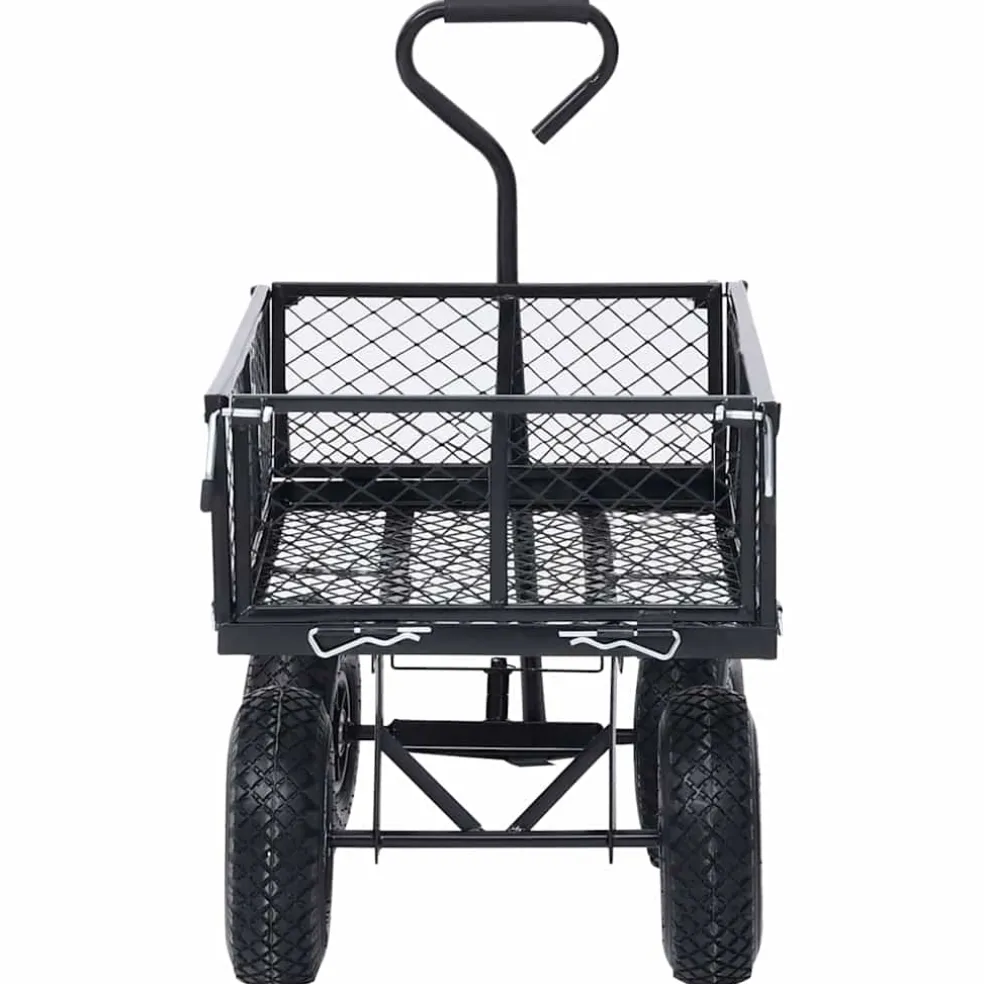 vidaXL Tuinwagen 250 kg zwart