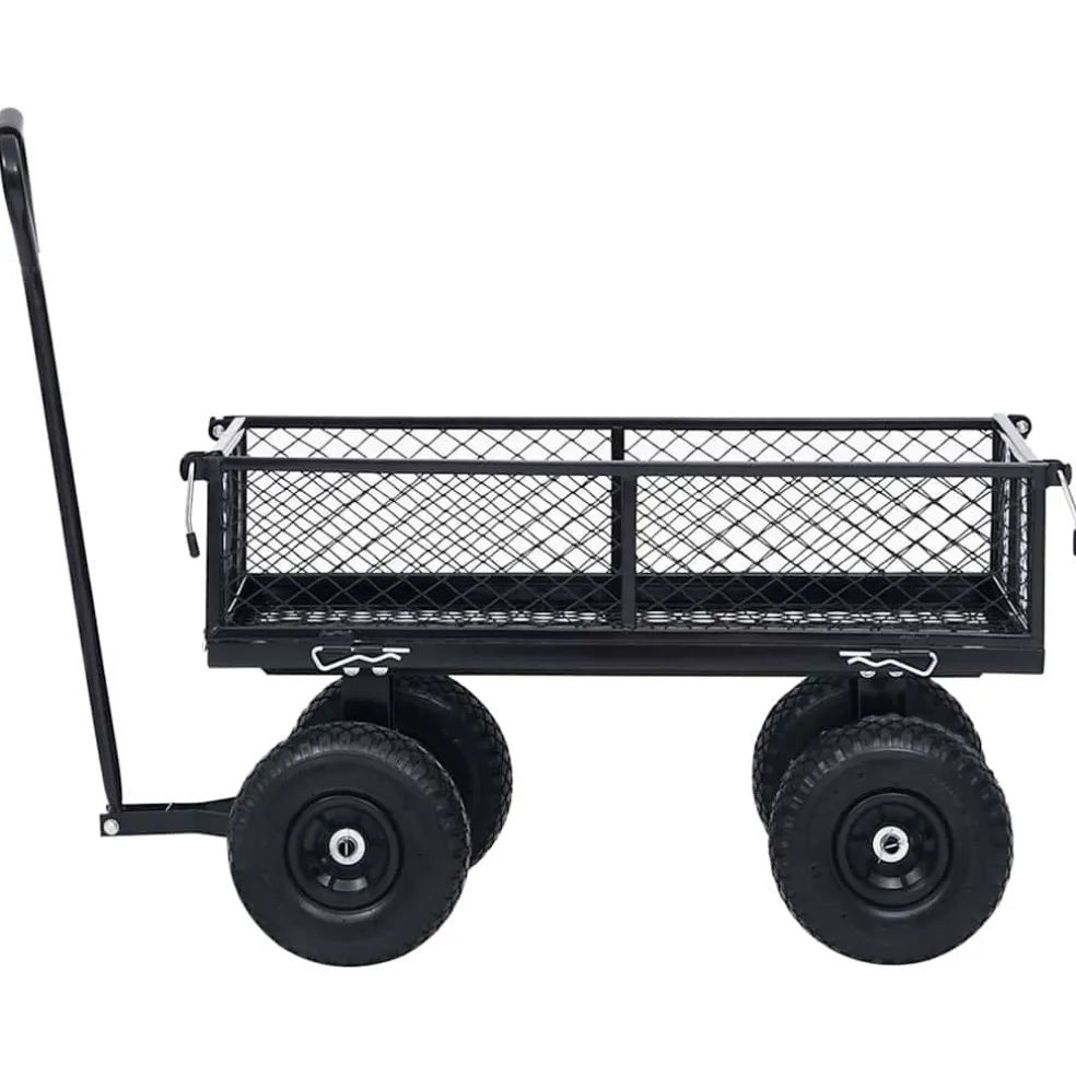 vidaXL Tuinwagen 250 kg zwart