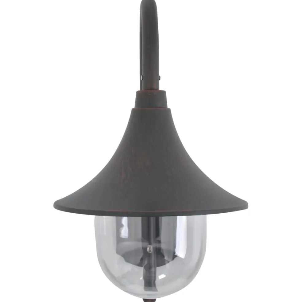 vidaXL Tuin wandlamp E27 42 cm aluminium brons
